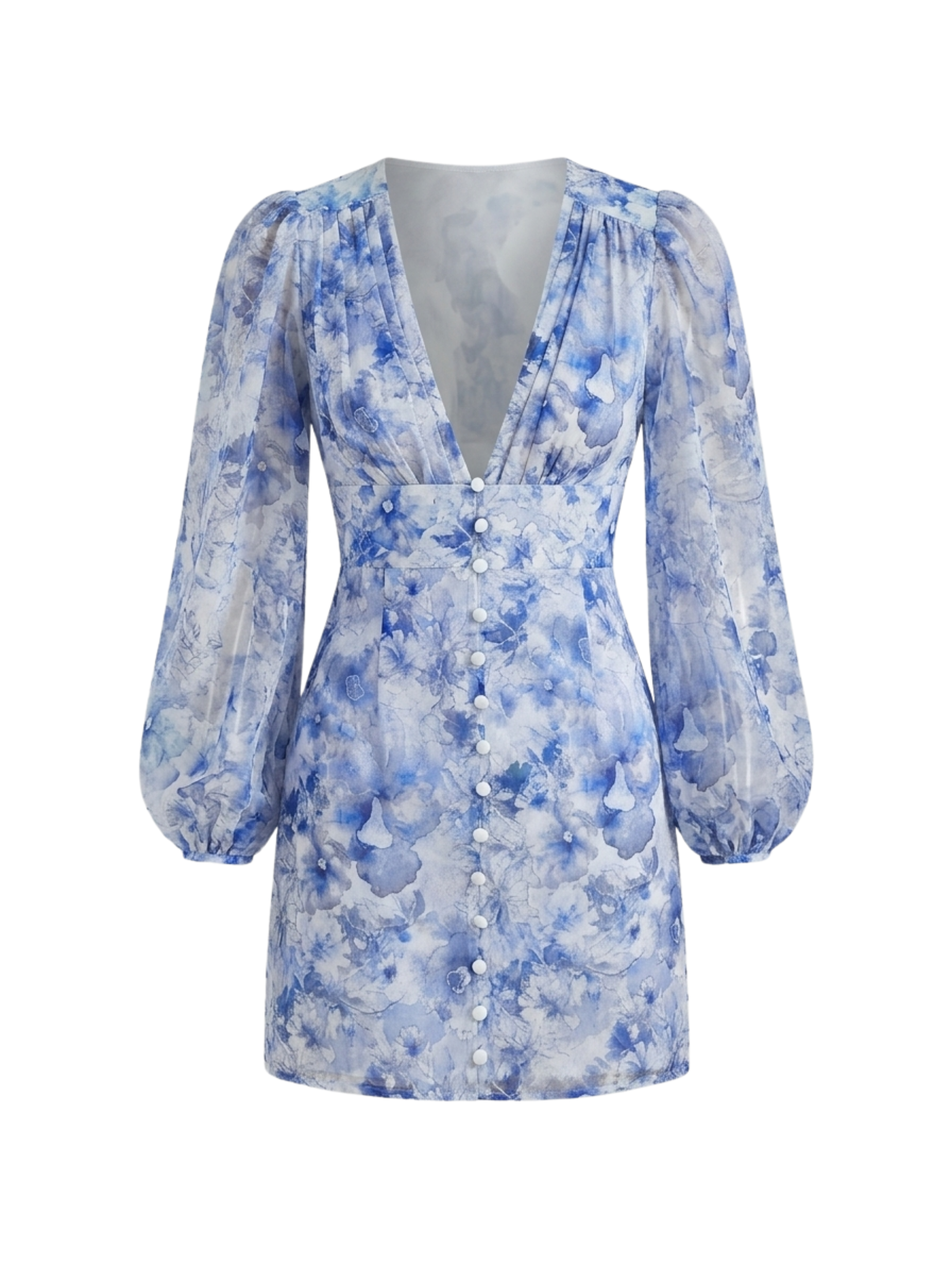 Flora Floral Print Mini Dress