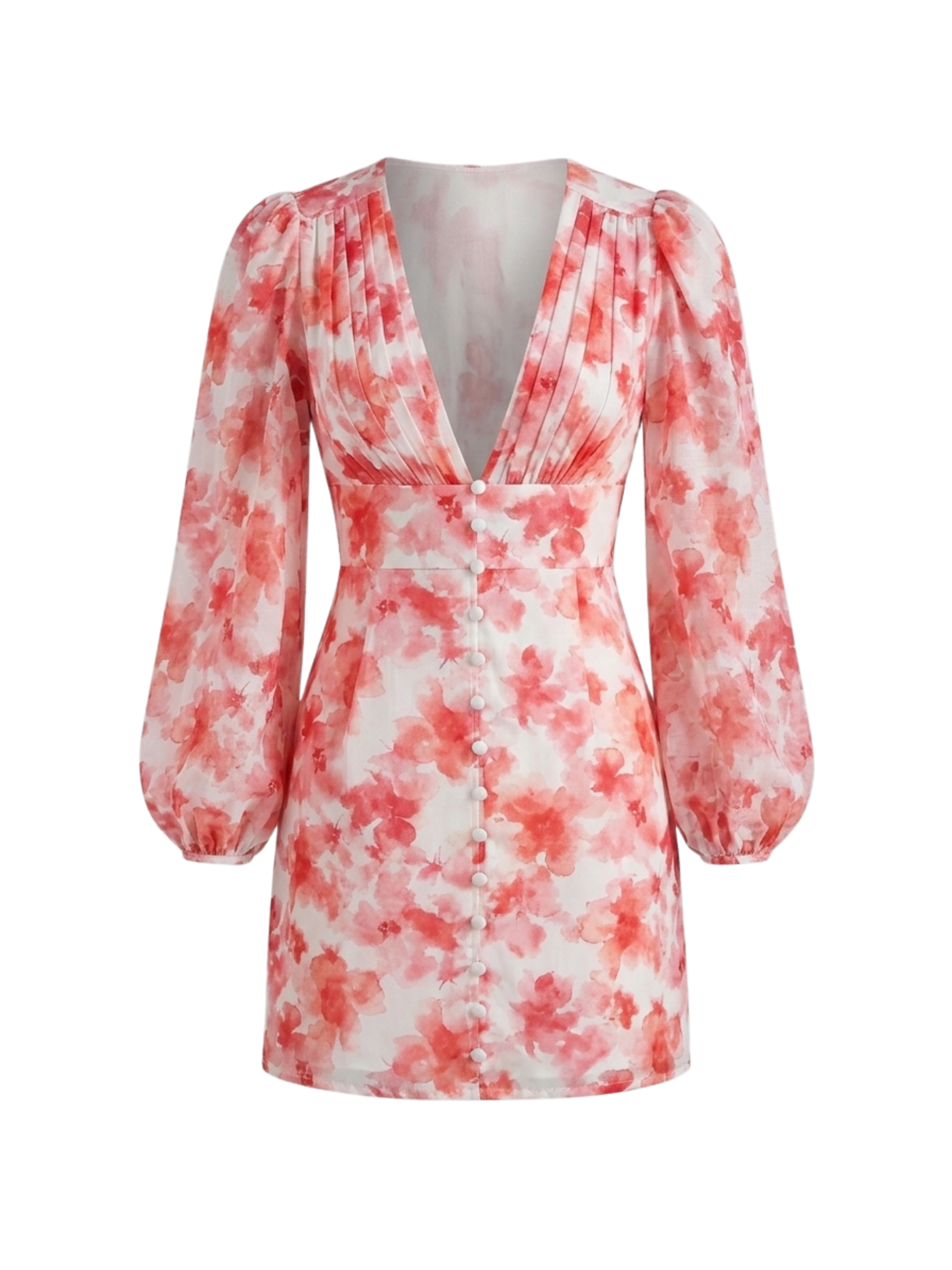 Flora Floral Print Mini Dress