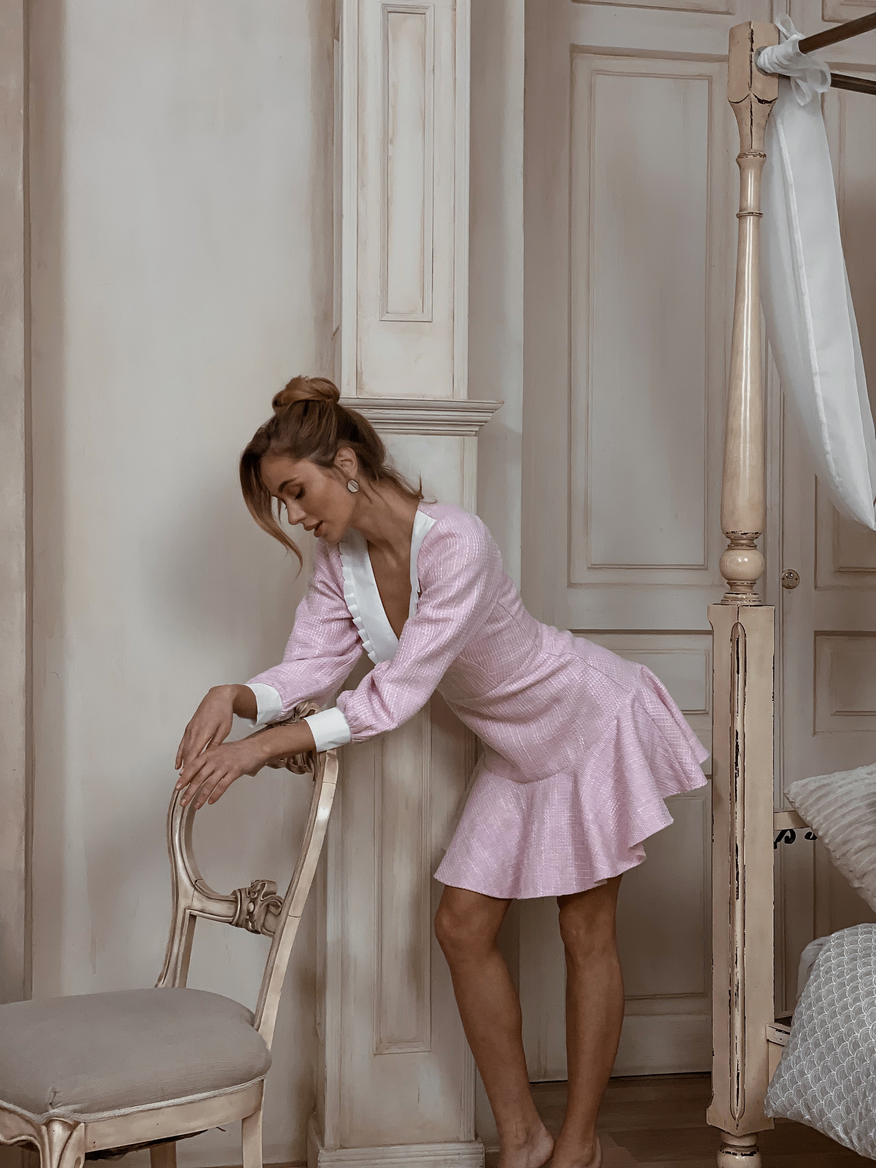 Сукня міні Lily з твідової тканини