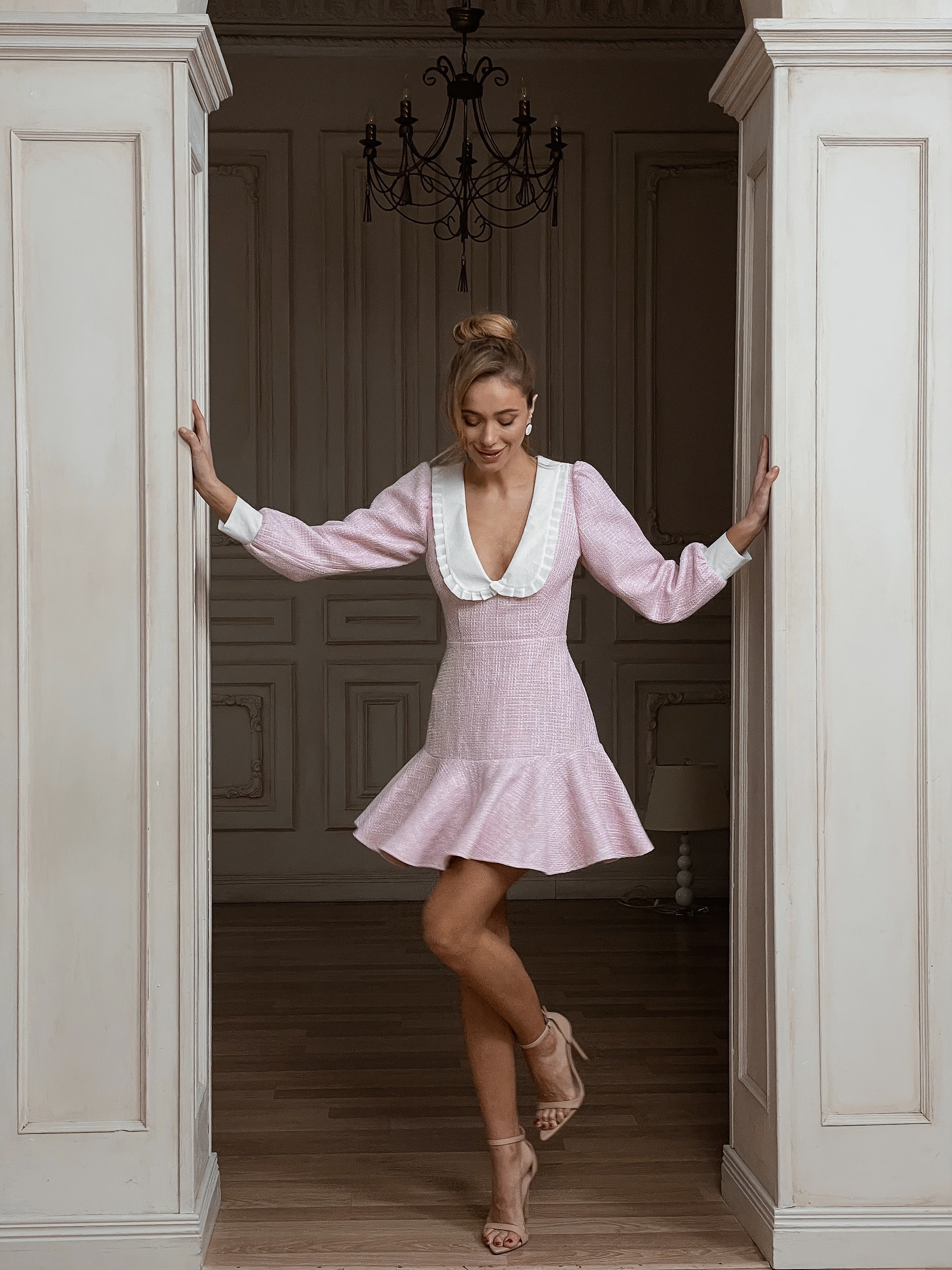 Сукня міні Lily з твідової тканини
